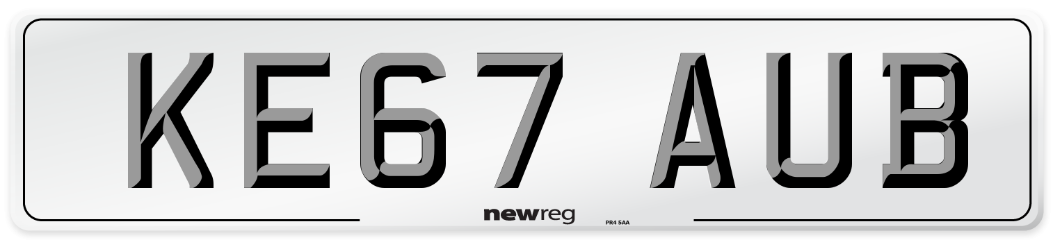 KE67 AUB Number Plate from New Reg